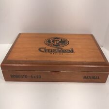 Cruz Real Wooden Cigar Box Stash Cash Jewelry Storage 8-7/8