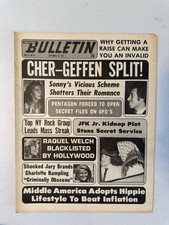1974 September National Bulletin Newspaper, Cher, Raquel Welch, JFK Jr. (VRN4) picture