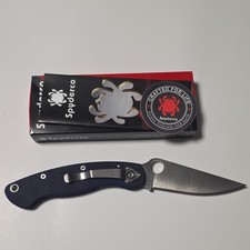 Spyderco C36GPDBL Blue G-10 CPM S110V Plain Edge Liner Lock Manual picture