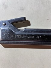Buck Steelmaster 137 Vintage Sharpening Steel with Holder No Sheath Made In USA picture
