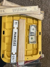 1971 Manassas Virginia license plate attachment or topper picture