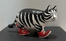 Early 1980’s B Kliban Cat Coin Bank/Piggy Bank Handpainted Never Used picture