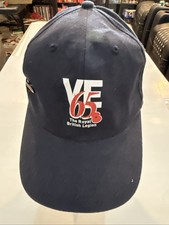 Royal British Legion VE 65 D-Day Commemorative Hat Cap w/ Original Pin WWII  picture