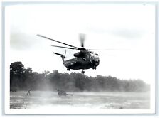 US Marines Helicopter Landing Official Photograph 1972? B&W Photo Military picture