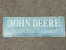 John Deere Quality Farm Equipment Reproduction Metal Sign 30