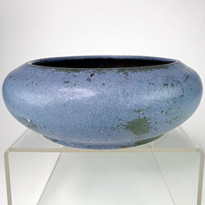 Antique Fulper Art Pottery 6” Low Bowl c.1909–17 Vasekraft Blue/Green Early Mark picture