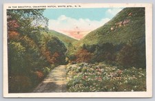 1936 Crawford Notch White Mts NH Postcard Mount Washington Postmark 1c Stamp picture