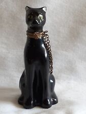 Vintage Limoges France Black Cat/Panther? Porcelain Trinket Box  picture