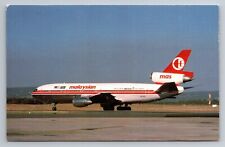 Postcard Malaysian Airline System DC-10-30 Vintage Unposted Circa 1985 picture
