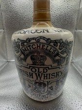 Antique Cruiskeen Lawn Mitchell’s Old Irish Whisky Stoneware Jug Port Pottery picture