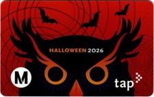 Metro TAP Card HALLOWEEN 2026 Los Angeles Subway Bus Train Transit Fare Card picture