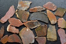 100 Grams of Agatized Dinosaur Bone Slabs  picture