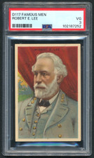 Robert E. Lee 1920 Weber D117 Famous Men PSA 3 Vintage Graded History Card picture