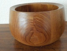Lovely Vintage MCM DANSK DENMARK IHQ Staved Teak Serving / Salad Bowl, 7.5