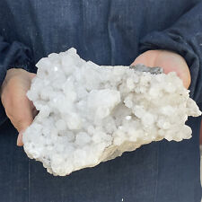 6.02LB Natural white quartz Cluster Vug crystal point Specimen picture