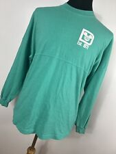 Disney Parks S Small Spirit Jersey Green White Spellout Disney World Adult J4 picture
