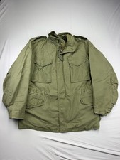 Vintage M65 Field Jacket Large Green Army US Military USA 70s Utility picture