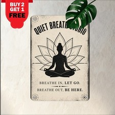 Zen Den Yoga Meditation Metal Sign Spiritual Room Wall Decor Plaque 8x12 picture
