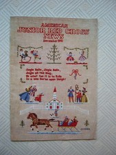 Vintage December 1941 American Junior Red Cross News Magazine picture