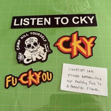 cKy / Bam Margera / Jackass - Set of 5 Stickers picture
