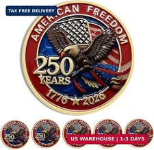 10/20/50/100PCS Enamel 250 Years of Freedom American Enamel Lapel Pins Bulk, 250 picture