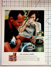 Vintage Sanka Coffee Magazine Ad 1960s Couple Enjoying Coffee General Foods picture
