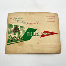 VTG Souvenir of Tijuana, Mexico Souvenir Photo Folder 5x7 Donkey Sombero picture
