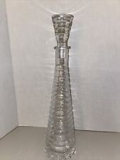 BLOCK SPIRAL CRYSTAL DECANTER WITH STOPPER 16