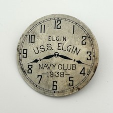 Antique Vintage 1930s/1940s Elgin Marine Club Official Badge Pin - Watch Clock picture