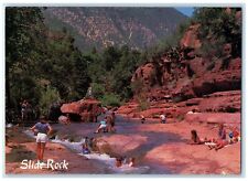 c1960's Slide Rock Oak Green Canyon Sedona Arizona AZ Unposted Vintage Postcard picture