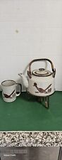 Vintage Handcrafted Japanese Otagiri Teapot W/Stand And 1 Cup. Excellent... picture