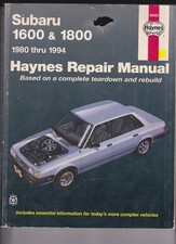 Haynes Subaru 1600 & 1800 Repair Manual 1980-1994 Good Condition 1998 picture