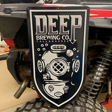 DEEP Brewing Co Logo Tin Tacker Metal Beer Sign picture