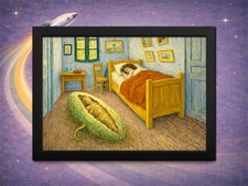 Framed The Pod Beside the Bed at Arles Sci-Fi Horror Art Print picture