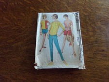 Vintage 1961, women's sportswear, top, shorts & pants, McCall's #5907 size 10 picture