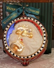 Waterford Heirlooms Whispering Santa Hanging Ball Ornament 1st Edition RETIRED picture