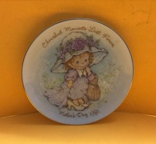 Mothers Day Plate Cherished Moments Last Forever Ginger Collectible 1981 Avon 5” picture
