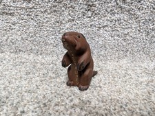 Vintage 70s 80s Punxsutawney Phil Handpainted Clay Groundhog Souvenir Figurine picture