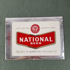 Vintage 1964 National Beer Advertising Topflight Mical Decal Sticker Baltimore picture