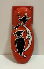 VINTAGE EXTRA LARGE KIRCHHOF HALLOWEEN CLICKER NOISEMAKER DECORATION WITCH RARE picture