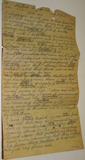 Brutal Angry 1934 Handwritten letter about family separation, alcoholism, etc. picture