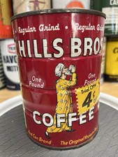 Vintage Hills Bros Coffee Tin 1 Lb Can picture