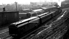 Akron, Canton & Youngstown 36 and cars, rear view Brittain, OH 1936 5 x 7 Photo picture
