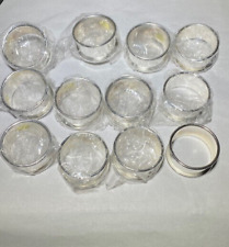Silver Tone Metal Napkin Rings (set of 12) *BNT760* picture
