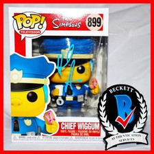 🔥 Hank Azaria  Signed Autographed Chief Wiggum Simpsons Funko Pop Beckett PSA picture
