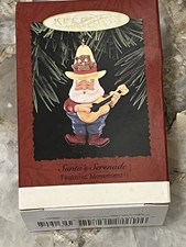 1995 “Santa’s Serenade” Hallmark Keepsake Ornament NIB - 10 Gallon Owl Bobs Head picture