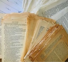 Huge Lot Vintage Ephemera 50 Pages from Different Books picture