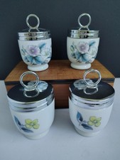 Royal Worcester Woodland Porcelain Egg Coddlers (4) - Approx 3.75