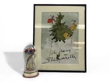 1940s Shocking by Schiaparelli Perfume Bottle, Glass Dome & Framed Ad picture