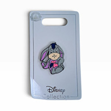 Disney Pin 47611 Baby Eeyore Sitting Holding Tail Pink Bow Winnie The Pooh NEW  picture